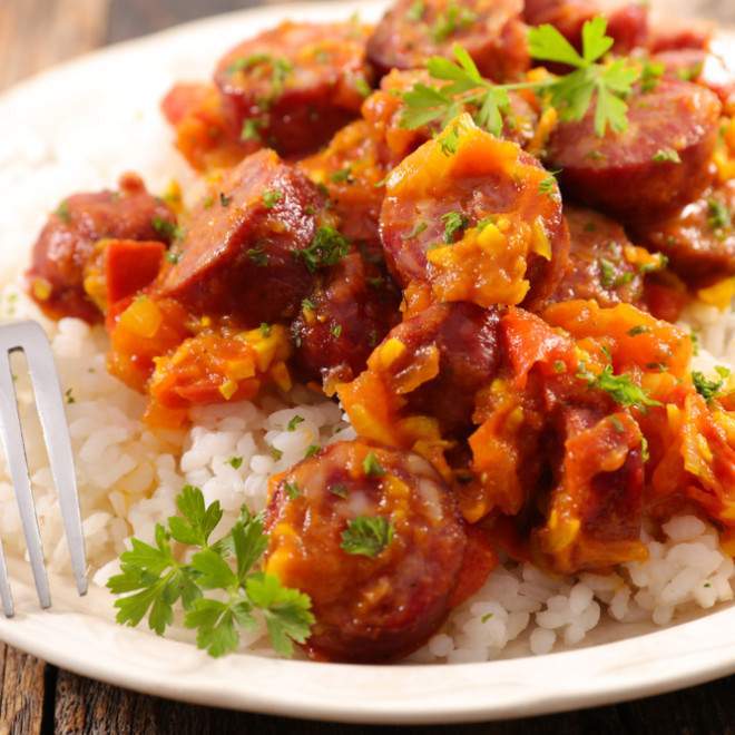 Rougail saucisse Saint-Paul